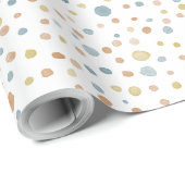 Trey Confetti Waterverf Stippen Wrapping Paper Cadeaupapier (Rol Hoek)