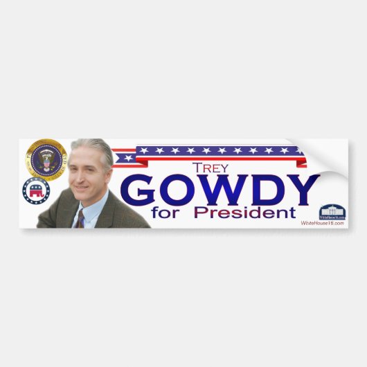 Trey Gowdy for President Bumpersticker (Voorkant)