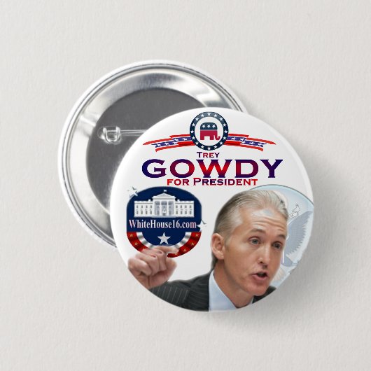 Trey Gowdy for President Button (Voorkant /achterkant)