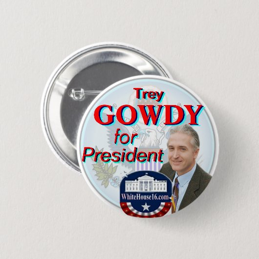 Trey Gowdy for President Great Seal Button (Voorkant /achterkant)
