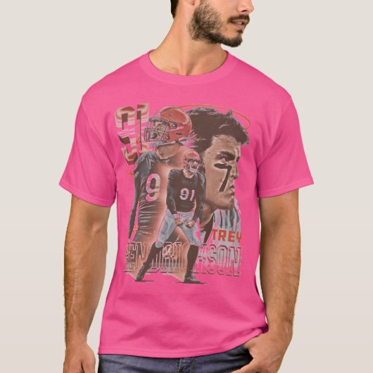 Trey Hendrickson Cincinnati Classic Edition T-shirt (Voorkant)