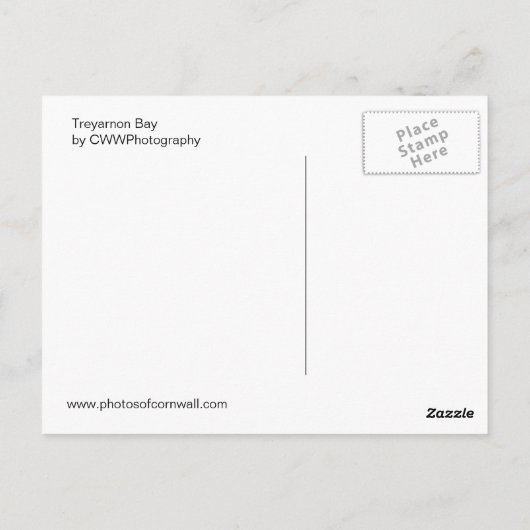 Treyarnon Bay Briefkaart (Achterkant)