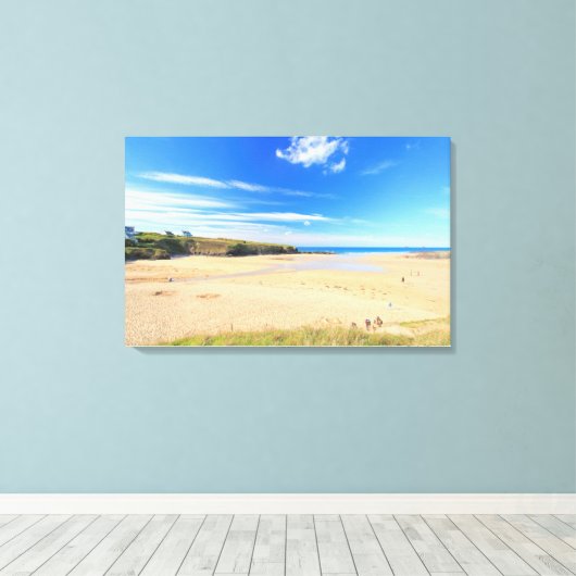 Treyarnon Bay Canvas Afdruk (Insitu (Houten vloer))