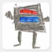 Treytin: Vierkante Sticker (Voorkant)