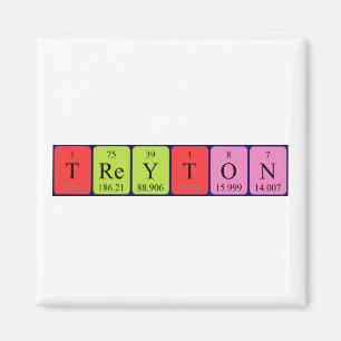 Treyton periodiek table name magnet