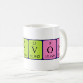 Treyvon periodieke lijstnaam mok (Voorkant rechts)