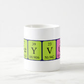 Treyvon periodieke lijstnaam mok (Center)