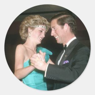 TRH The Prince & Princess of Wales Australia Ronde Sticker