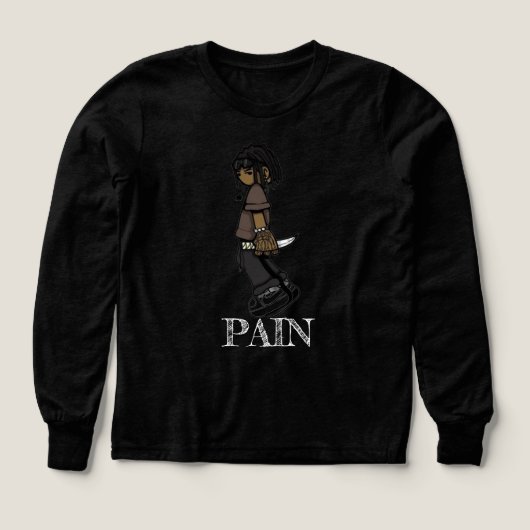 Tri-blend lange mouw shirt (Voorkant)