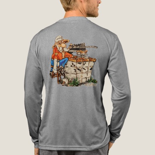 Tri-Blend lange mouw shirt (Achterkant volledig)