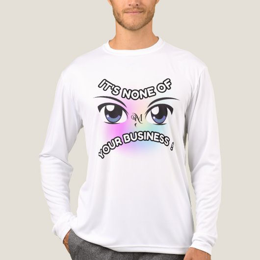 Tri-Blend Shirt: Geen van de jouwe (wit) Tri-Blend Shirt (Voorkant volledig)