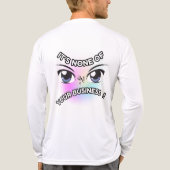 Tri-Blend Shirt: Geen van de jouwe (wit) Tri-Blend Shirt (Achterkant)