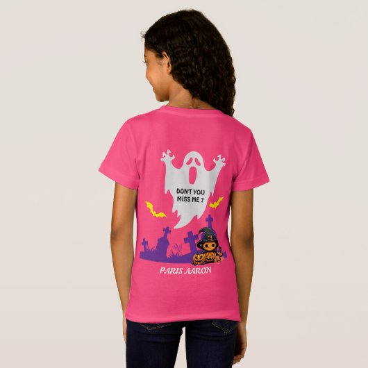 Tri-Blend Shirt :  HALLOWEEN Boo-Treat #2 (Achterkant volledig)