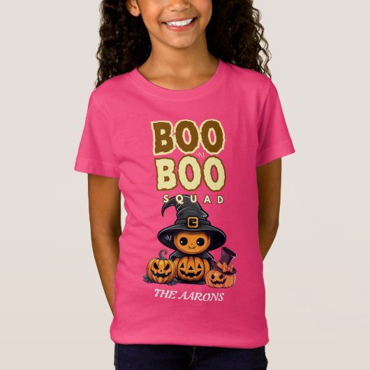 Tri-Blend Shirt :  HALLOWEEN Boo-Treat #2 (Voorkant)