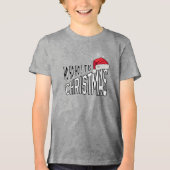 Tri-Blend Shirt : It's Christmas (grey) (Voorkant)
