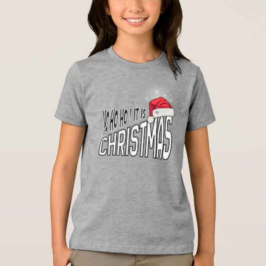 Tri-Blend Shirt : It's Christmas (grey) (Voorkant)