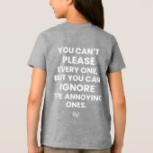 Tri-Blend Shirt: Kan niet iedereen tevreden stelle Tri-Blend Shirt (Achterkant)