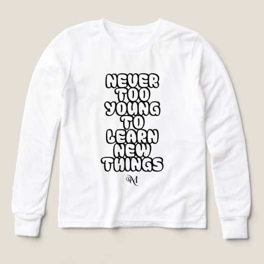 Tri-Blend Shirt: Nooit Te Jong (wit) (Voorkant)