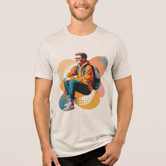 Tri-blend T-shirt (Voorkant)