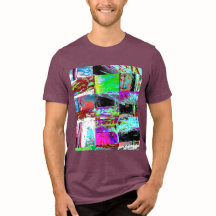 Tri-blend T-shirt – Abstract raster