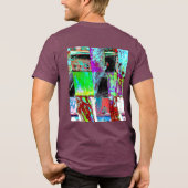 Tri-blend T-shirt – Abstract raster (Achterkant)