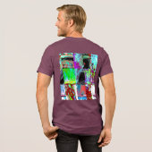Tri-blend T-shirt – Abstract raster (Voorkant)