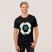 Tri-blend T-Shirt black DESIGN SPORT 26 (Voorkant volledig)