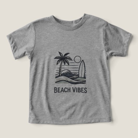 Tri-blend T-shirt, Ijsblauw, 2T (Design voorkant)