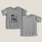 Tri-blend T-shirt, Ijsblauw, 2T (Ontwerp Voorkant & Achterkant)