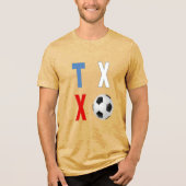 Tri-blend T-Shirt mustard TEXAS SPORT (Voorkant)