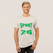 Tri-blend T-Shirt oatmeal SPORT 26 (Voorkant volledig)