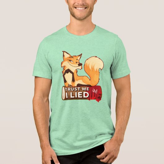 Tri-Blend T-shirt: Vertrouw Me (groen) Shirt (Voorkant)