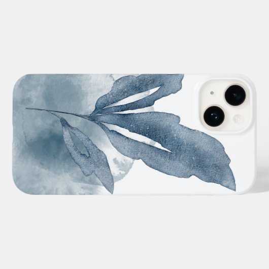 Tri Blue Leaf iPhone / iPad hoesje (Achterkant (horizontaal))