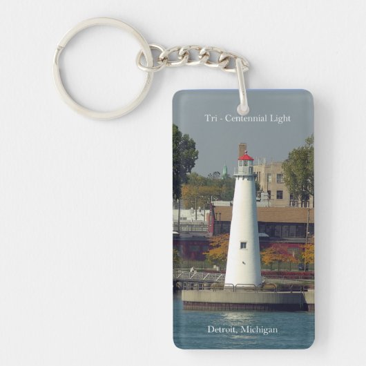 Tri Centennial Light Rechthoekige sleutelketen Sleutelhanger (Voorkant)