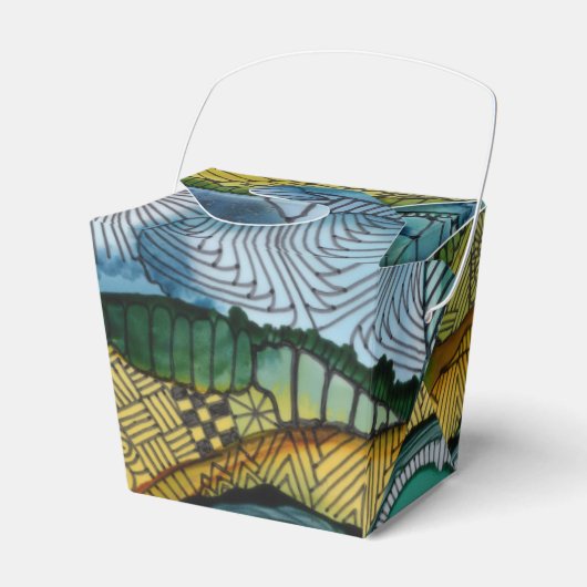 Tri Circle Takeout Favor Box Bedankdoosjes (Voorkant Zijde)