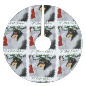 Tri Collie Kerstmis Kerstboom Rok (Voorkant)