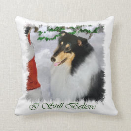 Tri Collie Kerstmis Kussen