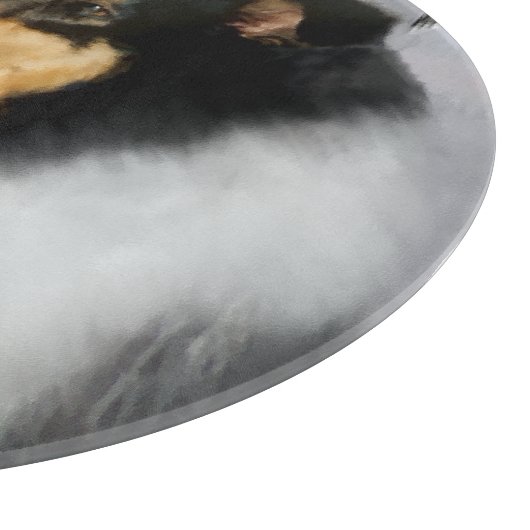 Tri Collie Kerstmis Snijplank (Hoek)