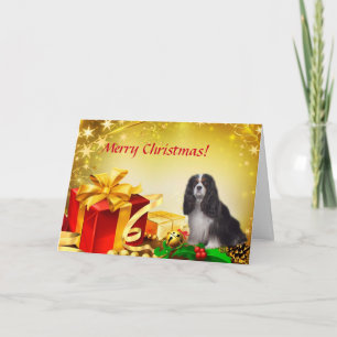 Tri-Color Cavalier Christmas Kaart