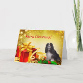 Tri-Color Cavalier Christmas Kaart (Voorkant)