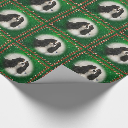 Tri-color Cavalier Kerst Wrapping Papier (Hoek)