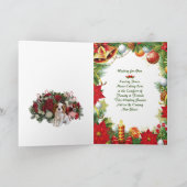 Tri-Color Cavalier Kerstvakantie Kaart (Binnen)