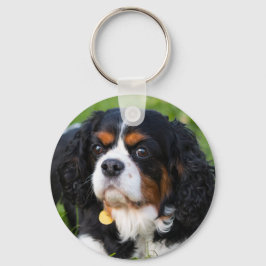 Tri Color Cavalier King Charles Spaniel Dog Sleutelhanger