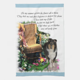 Tri Color Collie Art Gifts Theedoek