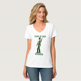 Tri-Color Dancer  Green Orange White #2 T-shirt