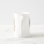 Tri-Color Fern Panels Botanische Beone China Mok (Achterkant)