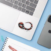 Tri-color Hognose sticker (Laptop met iPhone)