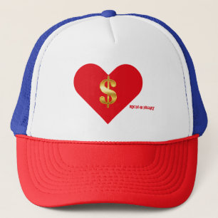 TRI-COLOR RICH@HEART Schuim Nylon Dames Trucker Pet