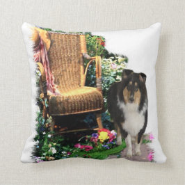 Tri Color Rough Collie Art-cadeaus Kussen