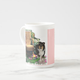 Tri Color Rough Collie Art-cadeaus Porselein Kop
